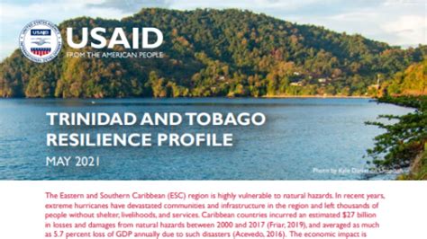 Trinidad And Tobago Resilience Profile Preventionweb