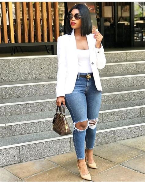 Pin By Kgalalelo Pono On Denim Days Chic Outfits Stylish Outfits