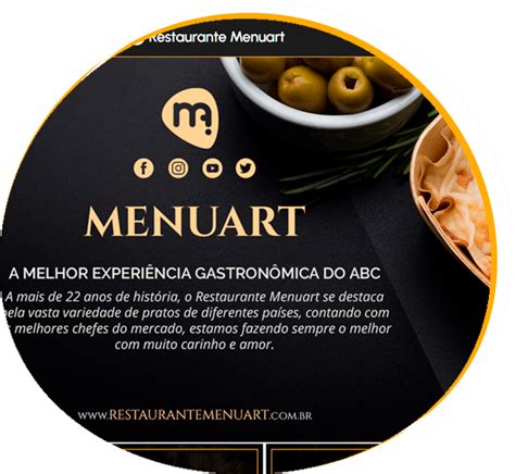 Menuart Home Menuart Excelência em Cardápio