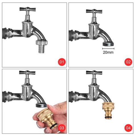 Estink Connecteur Robinet Laiton Pi Ces Adaptateur Tuyau Jardin