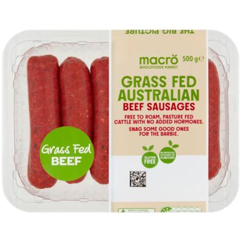 Calories In Woolworths Grass Fed Beef Sausage Calcount