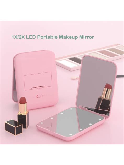 Compact Mirror With Lights | Belle Amore