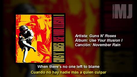 Letra Traducida November Rain De Guns N Roses Acordes Chordify