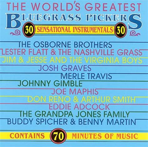 World S Greatest Bluegrass Pickers Cd 1999 Cmh Records