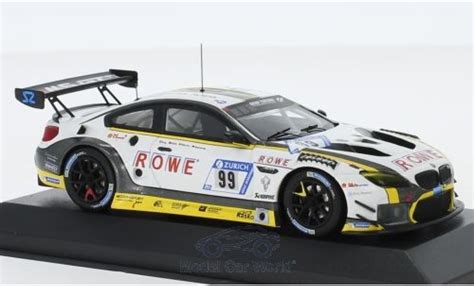 Diecast model cars Bmw M6 1/43 Minichamps GT3 No.99 Rowe Racing 24h ...