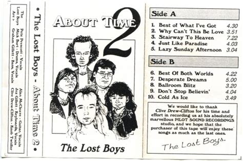 The Lost Boys – About Time 2 cassette – SMART