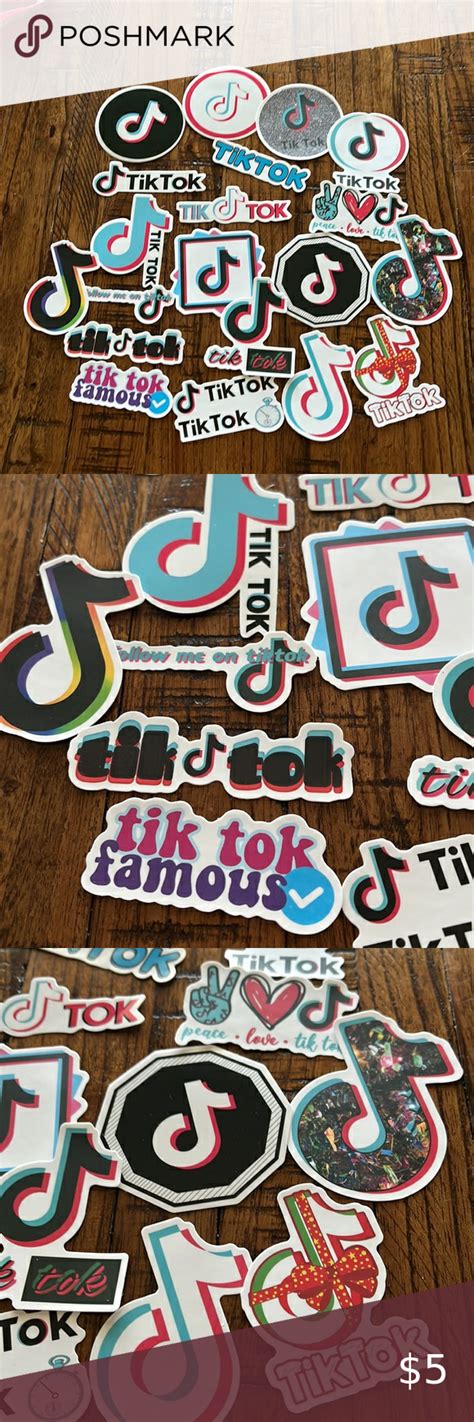 310 New Set 20 Tik Tok Vinyl Stickers New Set Peace And Love Shop