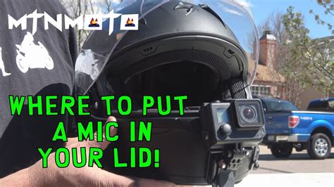 Putting a Mic in a motorcycle helmet! - How To - YouTube