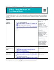 Activity Guide Big Open And Crowdsourced Data 1 Pdf Name S Daisy