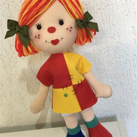 Boneca Feltro Artesanal Emilia Sítio Elo7 Produtos Especiais