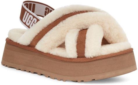 Ugg Pantoffels Disco Cross Slide Met Stijlvolle Kruisbandjes Schoenen Nl