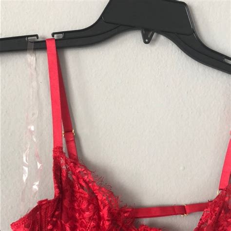 Tic Toc Intimates Sleepwear Sexy Red Lace Lingerie Peekaboo Spandex Dress Poshmark