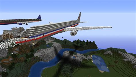 Boeing 767 200 American Airlines Flight 11 Minecraft Map