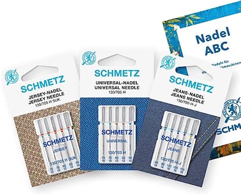 SCHMETZ Nähmaschinennadeln I Starter Set 5 Universal Nadeln 5