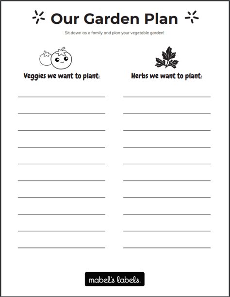 Gardening Worksheets Free | Fasci Garden