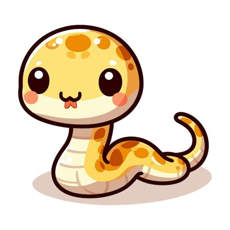 Premium Vector | Cute snake in cartoon style vector illustration on ...