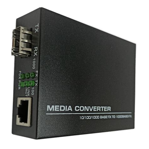 Mbps Sfp Gigabit Fiber Media Convertor For