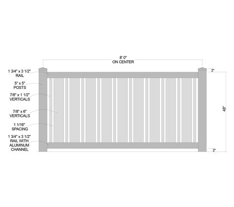 Princeton Semi Private Vinyl Fencing Products Phillips Outdoors La