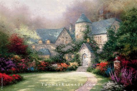 Thomas Kinkade Painted Beyond Autumn Gate” In 1993 After Being