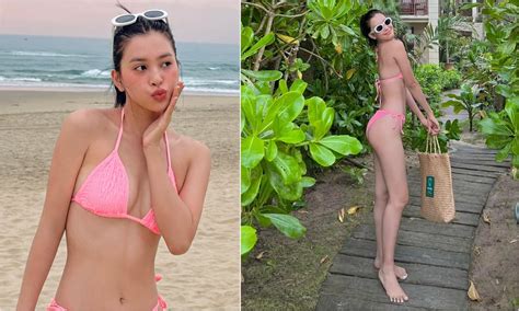 Hoa hậu Tiểu Vy hiếm hoi diện bikini vòng một hơi lép nhưng tổng thể vẫn khiến dân tình xịt