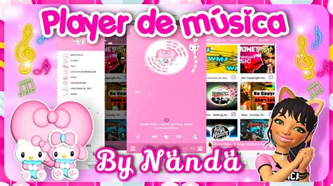 ˏˋ ១𖥧 PLAYER DE MÚSICA FEMININO HELLO KITTY E MY MELODY EM