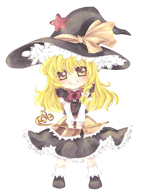 Safebooru Blonde Hair Braid Chibi Hat Kirisame Marisa Long Hair