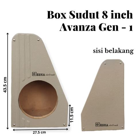 Jual Box Sudut Avanza Gen 1 Box Subwoofer 8 Inch Sudut Box Sudut 8 Inch