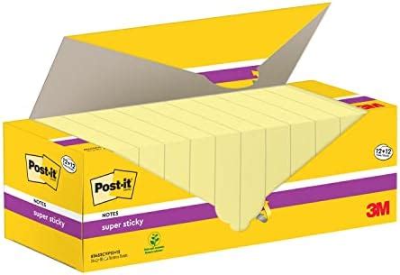 Post It Foglietti Super Sticky Canary Yellow Pacchetto Promozionale