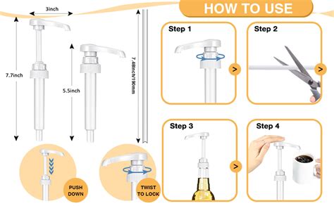 Amazon Packs White Coffee Syrup Pump Compatible With Oz