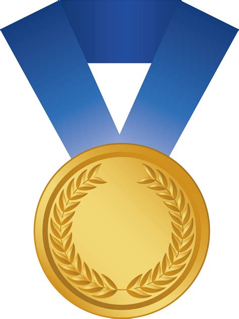 Gold Medal Award Silver Medal Bronze Medal Medal Cartoon Png Download