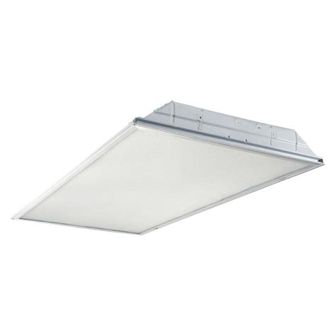 Metalux Ft X Ft White Integrated Led Drop Ceiling Troffer Light