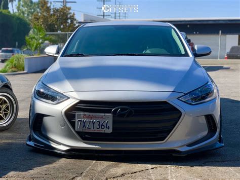 2017 Hyundai Elantra With 17x8 5 30 ESR Sr02 And 215 45R17 Nankang NS