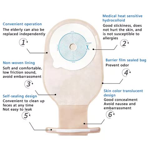 Pz Sacchetti Per Colostomia Colostomia Monouso Stomia Drenabili