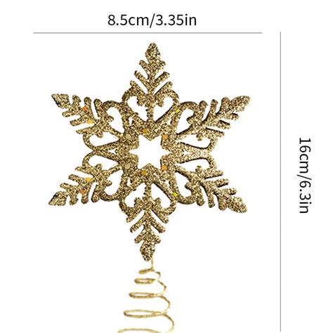 Wrought Iron Christmas Tree Glittering Star Topper Star Christmas Tree