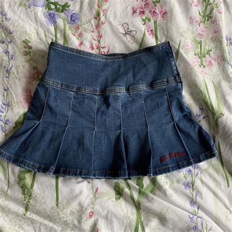 Y2K Urban Outfitters BDG Pleated Denim Skirt 00s Depop