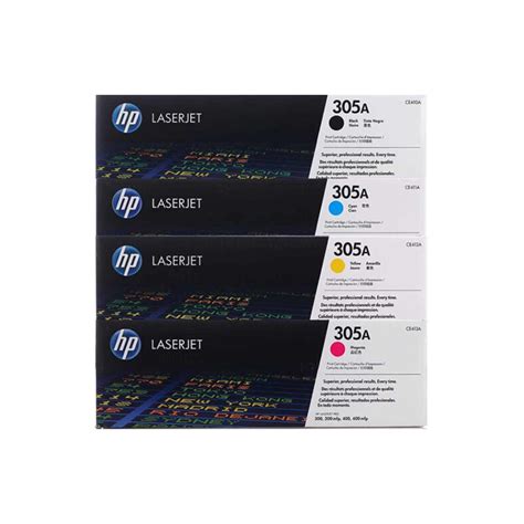 Genuine HP 305A(CE410/CE411/CE412/CE413) Toner Cartridges Full Set B/C ...