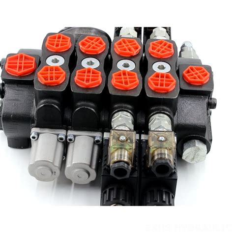 Sd8 Solenoid And Joystick 3 Spool Sectional Directional Valve Boxinhuasheng Hydraulic