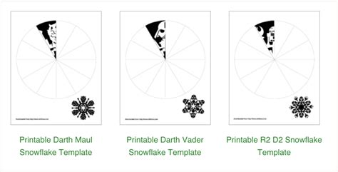 Star Wars Snowflake Template