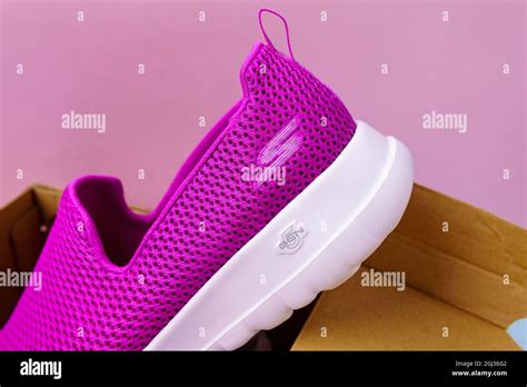 Tyumen, Russia-August 27, 2021: Skechers logo. Skechers is an American ...