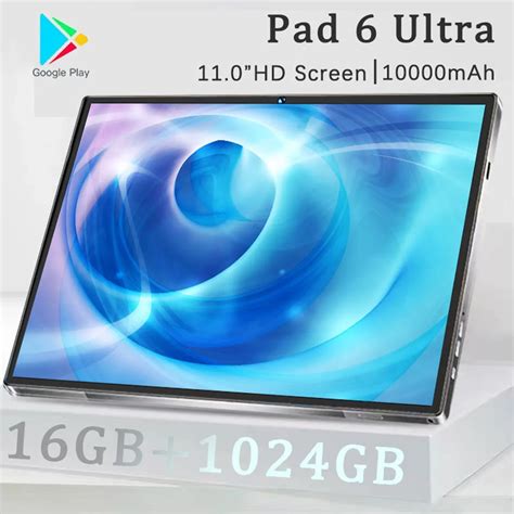 Pad-6-Ultra-Android-13-Tablet-16GB-1T-10000mAh-5G-Dual-SIM-Chamada ...