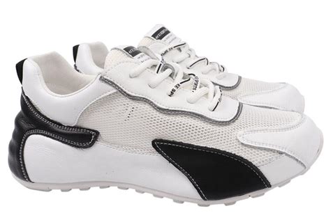 ᐉ Кроссовки женские Vikonty из кожи на низком ходу на шнуровке р. 36 ...