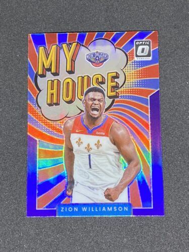 Zion Williamson Panini Donruss Optic My House Purple Prizm