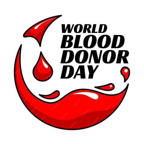 Premium Vector World Blood Donor Day Poster With Illustration