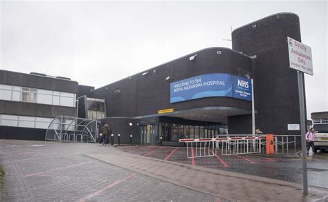 Man on roof at Paisley's Royal Alexandra Hospital sparks large ...