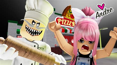 ESCAPANDO del PIZZERO LOCO Obby Juegos de Roblox en español Andre