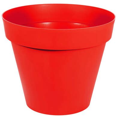 Pot rond TOSCANE Ø 100 cm Rouge rubis 356L OOGarden