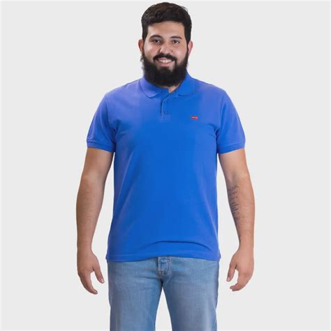 Camisa Polo Masculina Levis Housemark Azul Lb0037009 No Shoptime