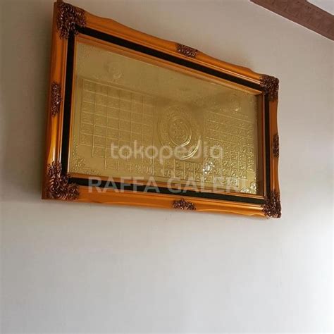 Jual Hiasan Dinding Kaligrafi Plat Kuningan Asli Motif Asmaul Husna