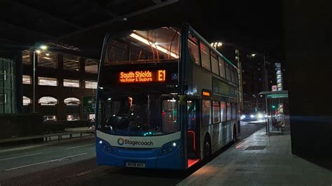 THRASH Route E1 NK58AEX 19383 Stagecoach North East Dennis