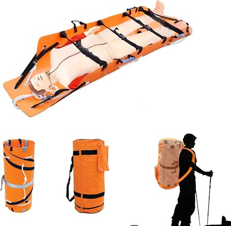 Gguwug Foldable Spine Board Stretcher Backboard For Patient Transfer